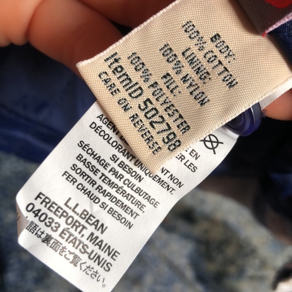 L.L. Bean Shacket Shirt Jacket PrimaLoft Lined Like New Gray Blue White Men’s XS - Picture 8 of 8